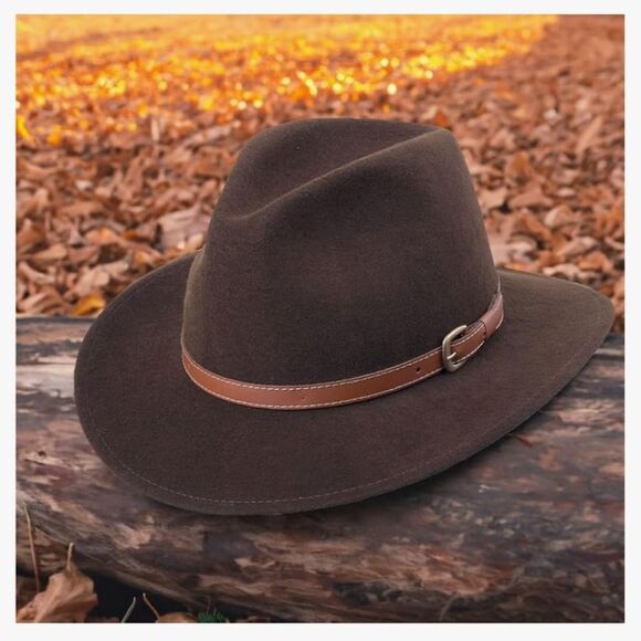 Adventure Hat 100% Wool Felt for Women/Men Crushable Waterproof - Picture 8 of 8